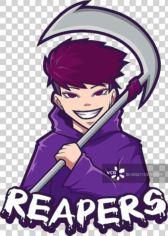 电子竞技标志设计：死神男孩图片素材