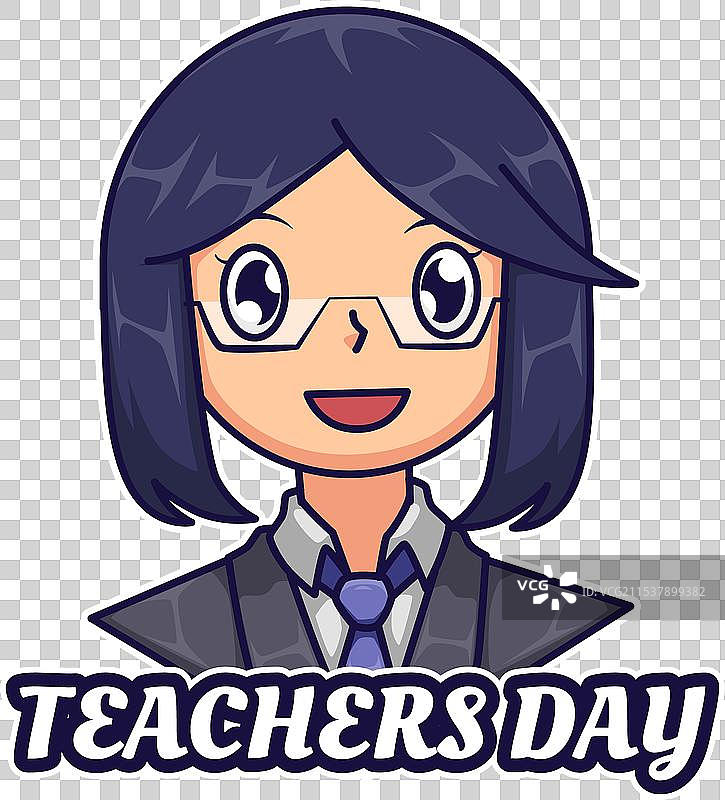 教师节卡通标志图片素材