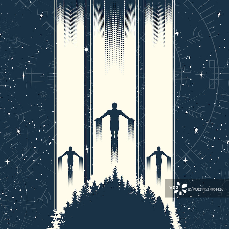 宇宙黑暗夜空悬浮背景图片素材