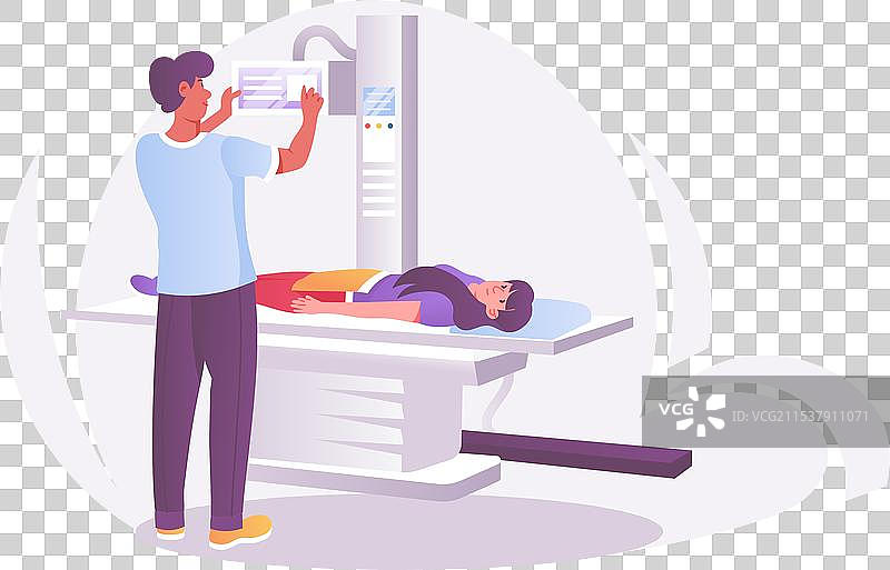 平面风格的荧光透视图图片素材