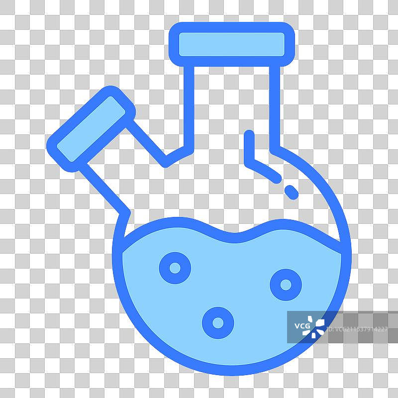 学校和教育图标的烧瓶线条图标图片素材