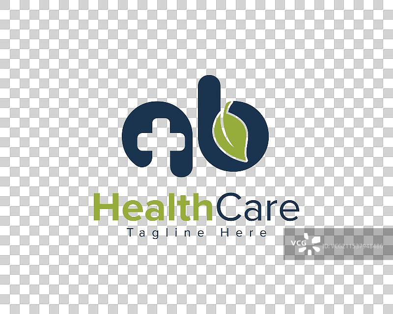 医疗保健字母AB标志图片素材