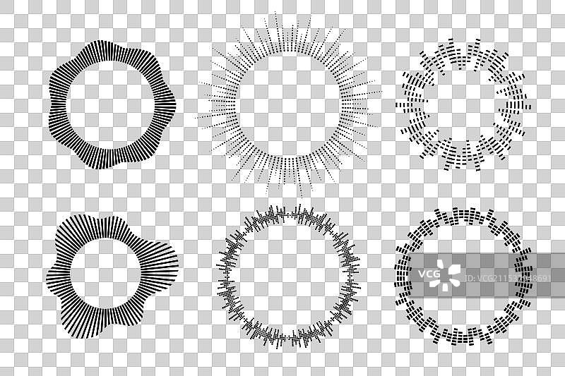 圆形声波音乐均衡器图片素材