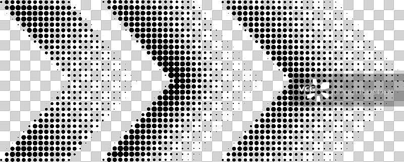 半色调箭头符号图片素材