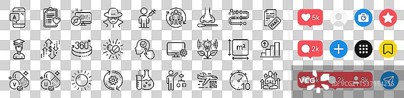 人们接种疫苗的图表和鼻腔检测图片素材