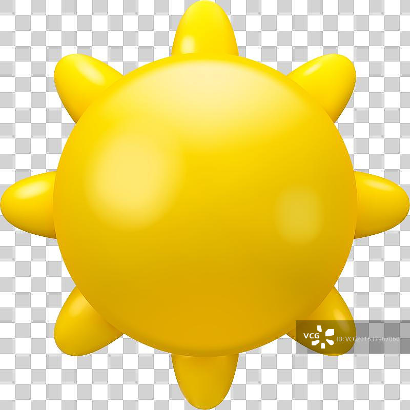 3D太阳图标图片素材