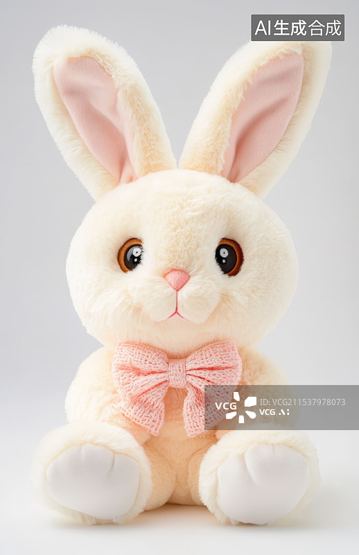 【AI数字艺术】毛绒玩具一只兔子图片素材