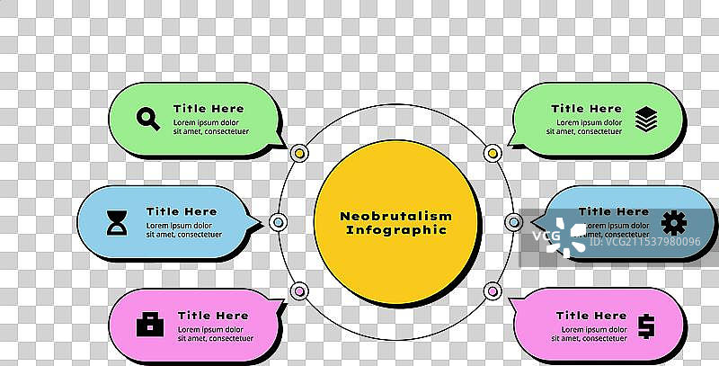 新野蛮主义流程图信息图表商业图片素材