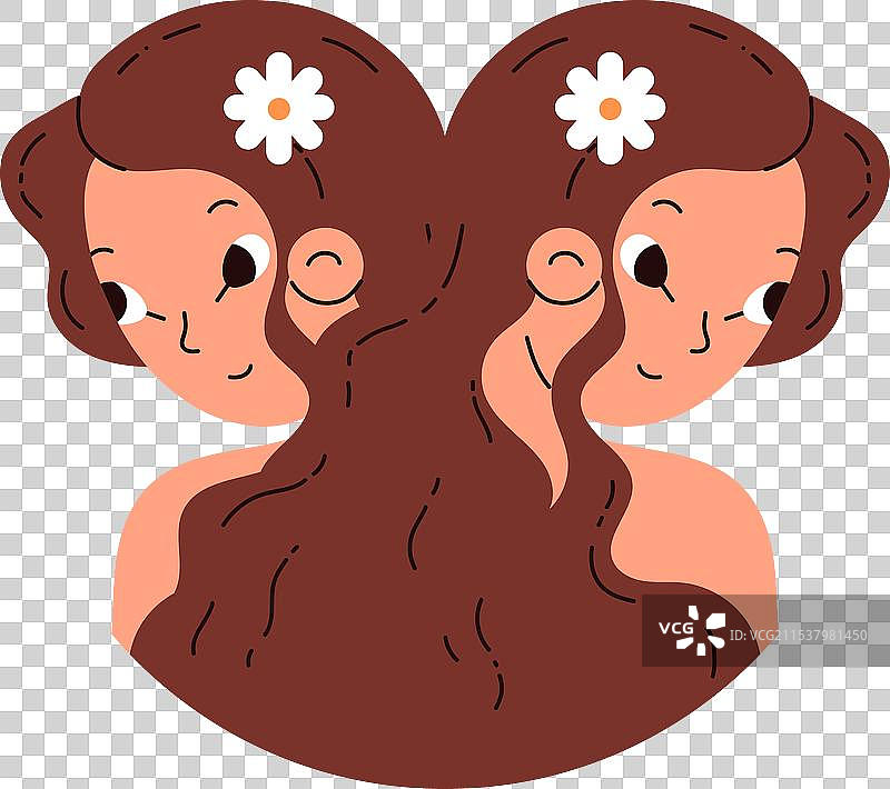 双子座星座符号占星术图片素材