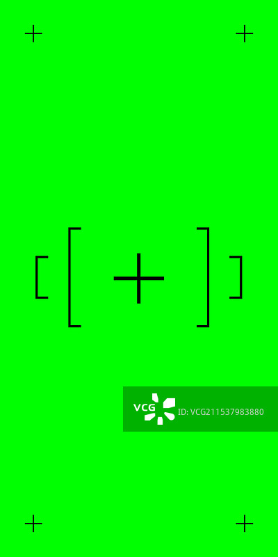 用于色键视频的垂直绿幕图片素材