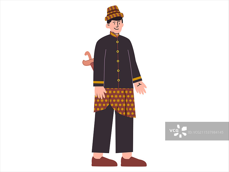 阿切传统服饰林托巴罗乌勒巴朗图片素材