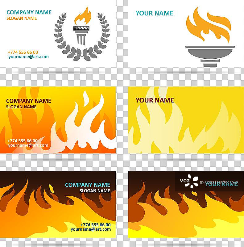 名片火焰图片素材