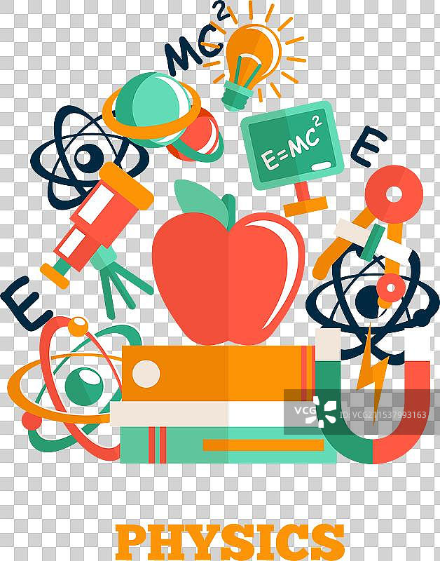 物理科学扁平设计图片素材