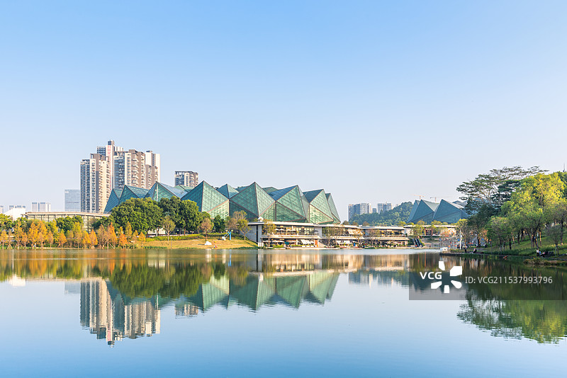 深圳龙岗大运中心，十五运场馆之一图片素材