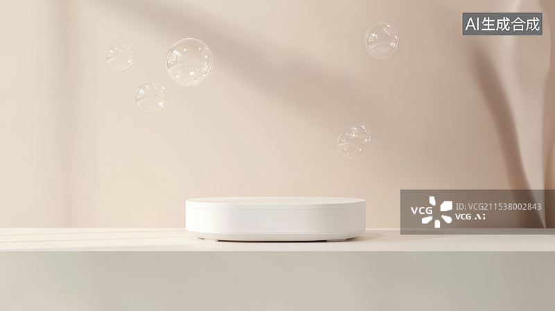 【AI数字艺术】三维渲染电商产品展台图片素材