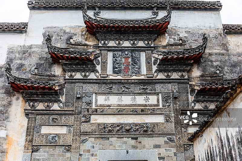 黟县，宏村，乐叙堂图片素材