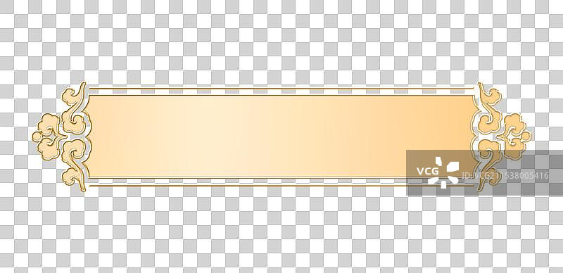 中式金色金质边框素材图片素材