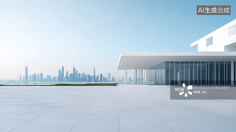 【AI数字艺术】城市建筑背景图片素材