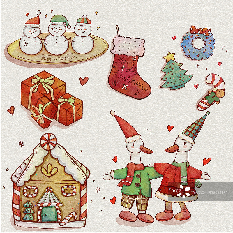 圣诞插画素材图片素材