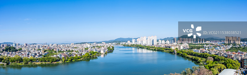 中国广州增城区增江河岸风光图片素材