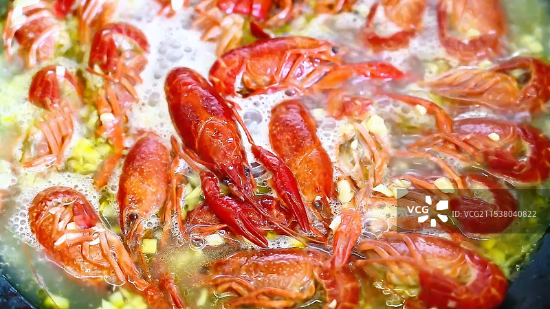 风味美食麻辣火锅小龙虾图片素材