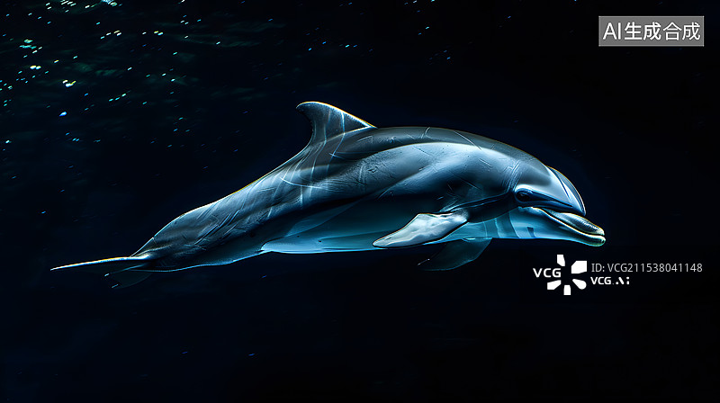 【AI数字艺术】大海海豚动物图片素材