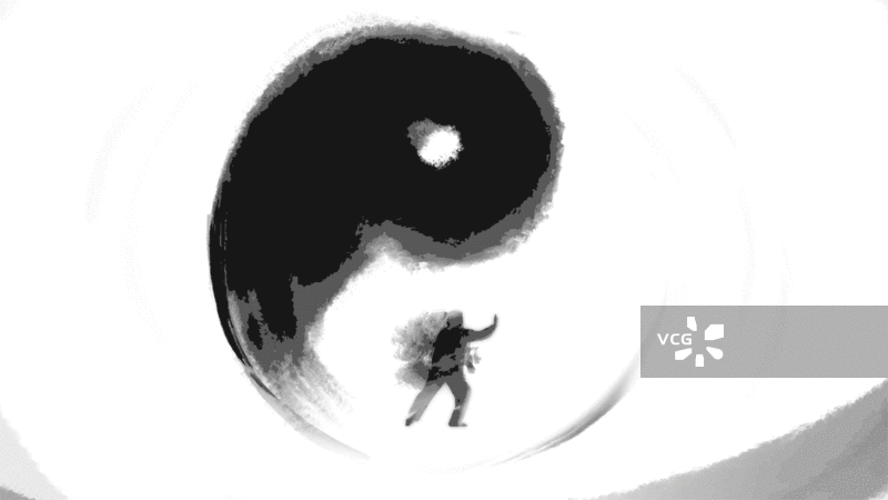水墨太极武术中医动画图片素材