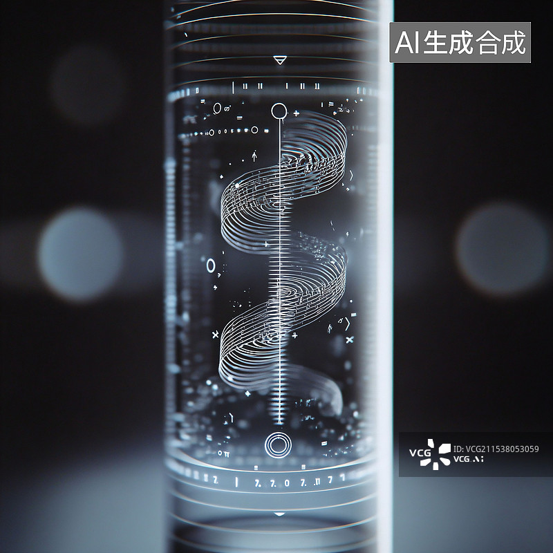 【AI数字艺术】未来科技与玻璃材质的结合素材图片素材