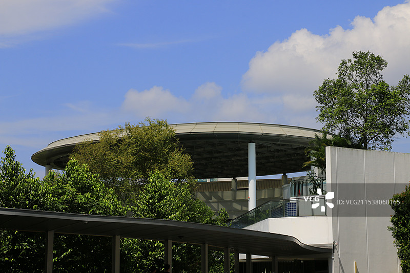 新加坡城市印象-新加坡国立大学、鱼尾狮公园、博物馆、滨海湾、教堂与西式建筑图片素材