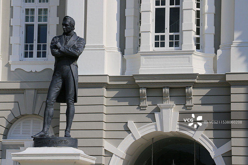 新加坡城市印象-新加坡国立大学、鱼尾狮公园、博物馆、滨海湾、教堂与西式建筑图片素材