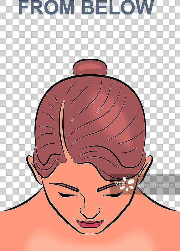 女性面孔头像概念图片素材