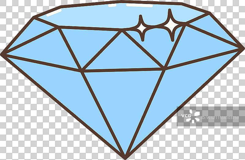 卡通复古迷人的嬉皮士宝石或钻石图片素材