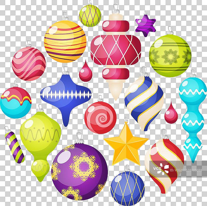 圣诞装饰图标集图片素材