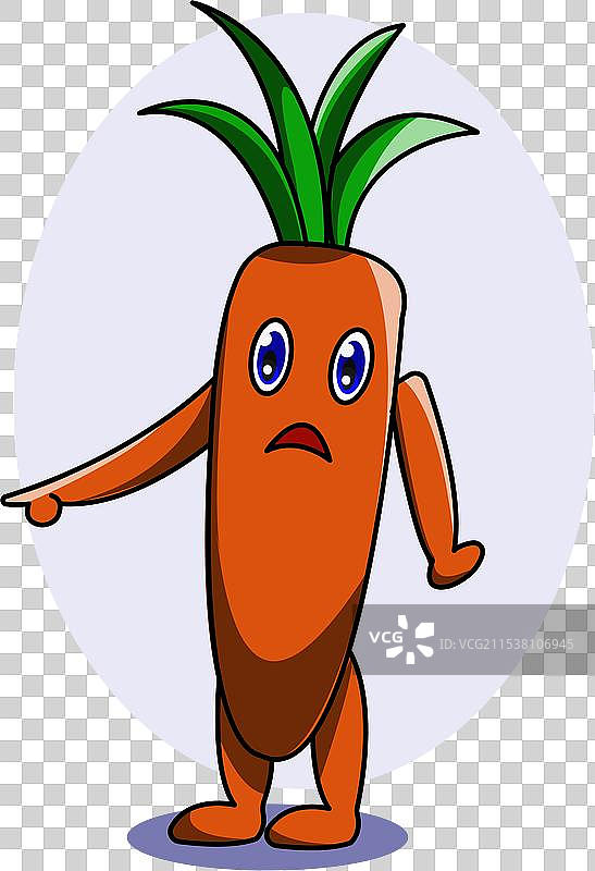 可爱的胡萝卜卡通图案图片素材