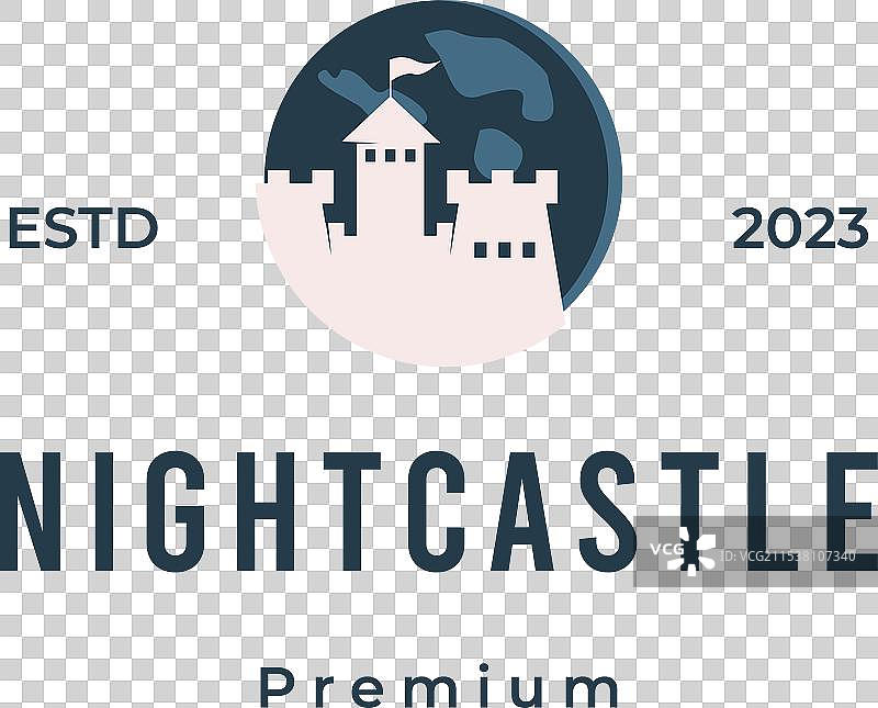 梦幻城堡标志设计 复古 嘻哈 风格 经典图片素材