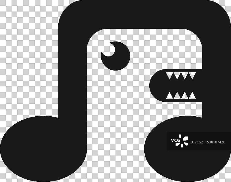 恐龙声音标志设计创意概念图片素材