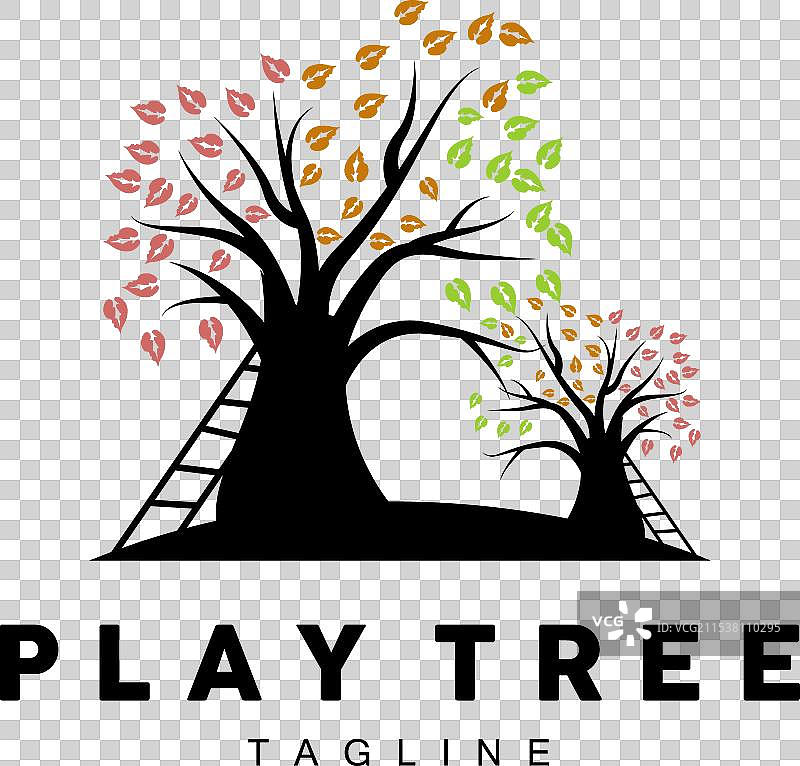 树形标志设计 游乐场 教育 树图标图片素材