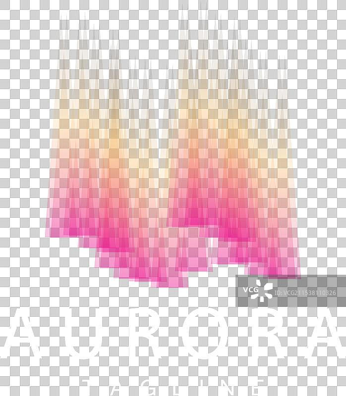 极光标志简单的极光自然风景设计图片素材