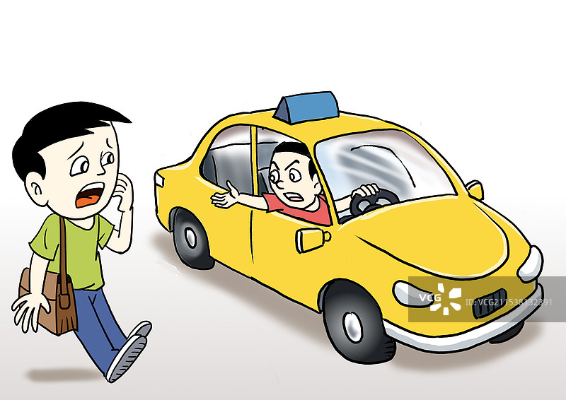出租车司机漫天要价图片素材