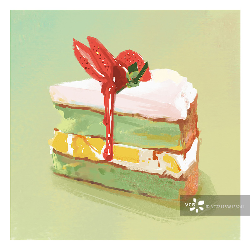 蛋糕插画图片素材