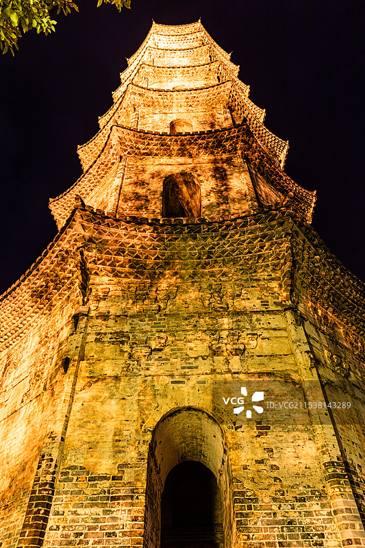 潜口古镇翼峰塔图片素材