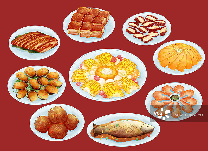 年夜饭图片素材