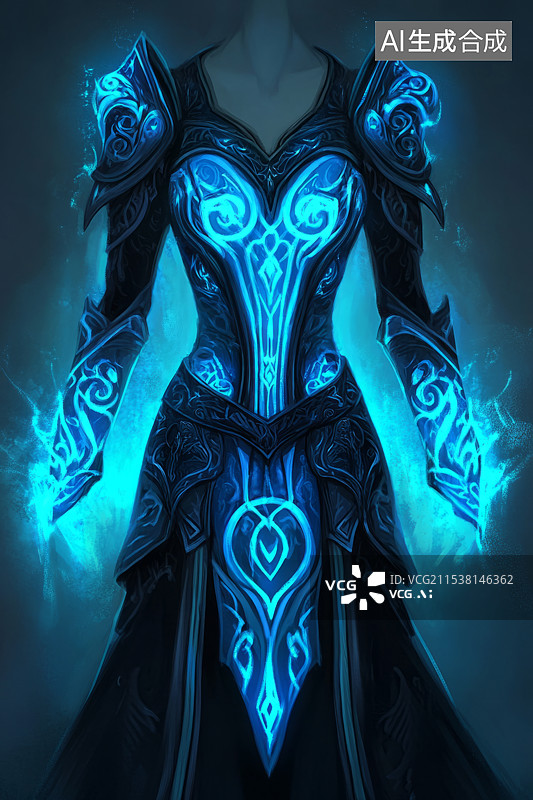 【AI数字艺术】高美感游戏特效风格人物男性海盗魔法师服饰图片素材