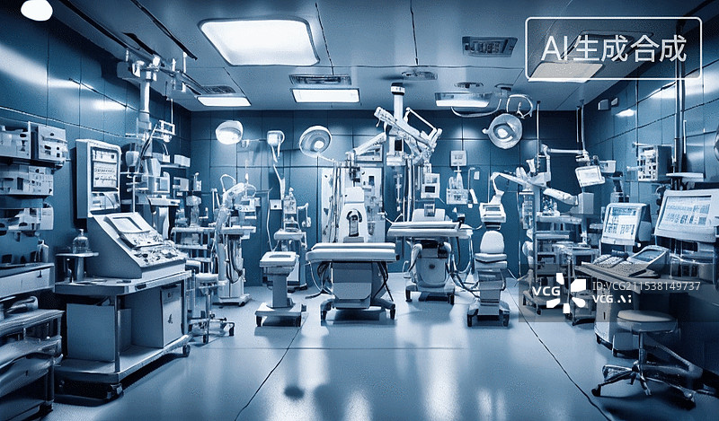 【AI数字艺术】未来手术室图片素材