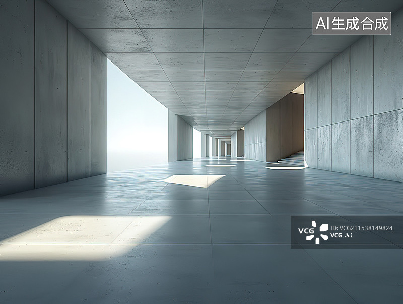 【AI数字艺术】混凝土建筑图片素材