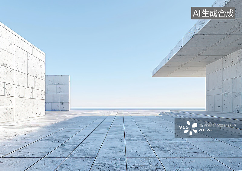 【AI数字艺术】建筑空间图片素材