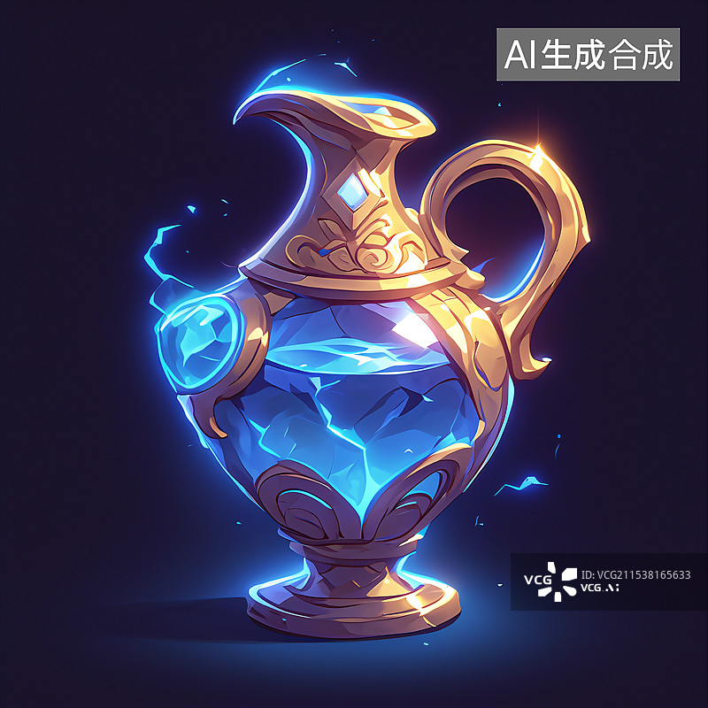 【AI数字艺术】高美感动漫游戏特效风格元素图片素材