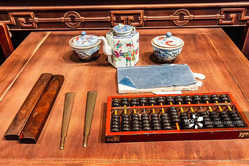 黄山， 呈坎，五房厅图片素材