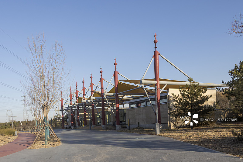 南苑湿地公园建筑图片素材