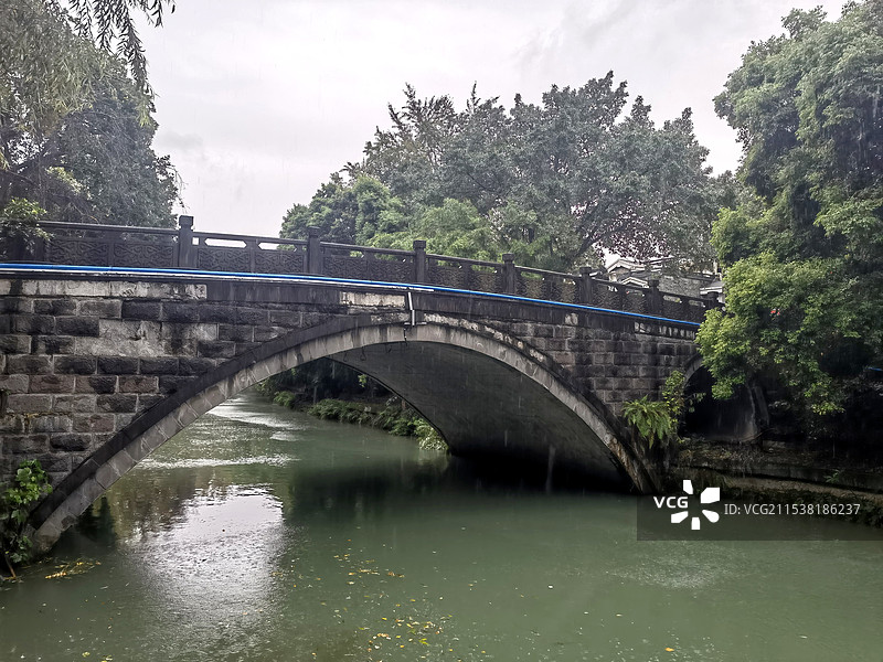 成都传统拱桥图片素材